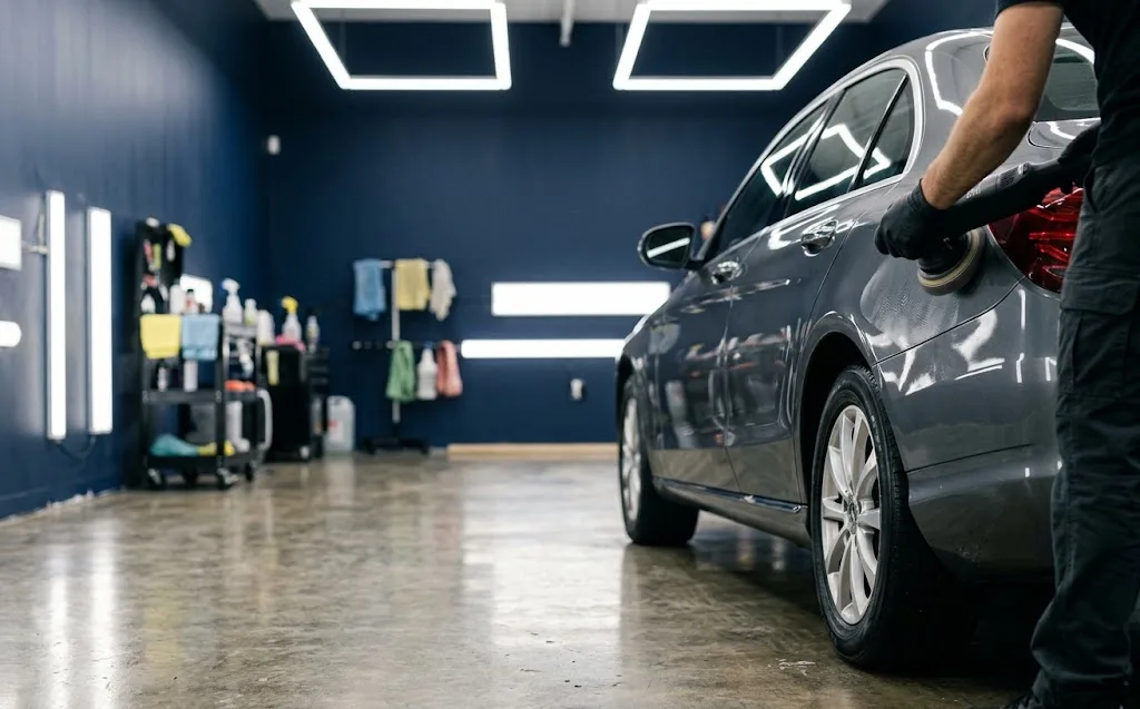 Micro-rayures et swirls sur carrosserie avant polissage
