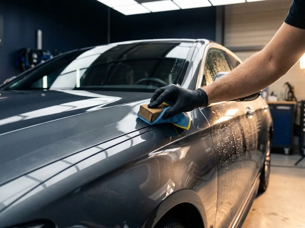 Carrosserie polie et protégée avant revente du véhicule